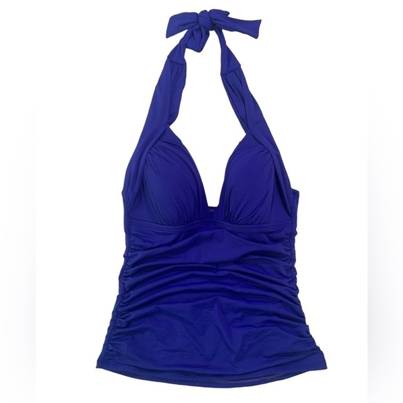 LA Blanca Island Goddess Halter Tankini Top Only - Picture 1 of 7